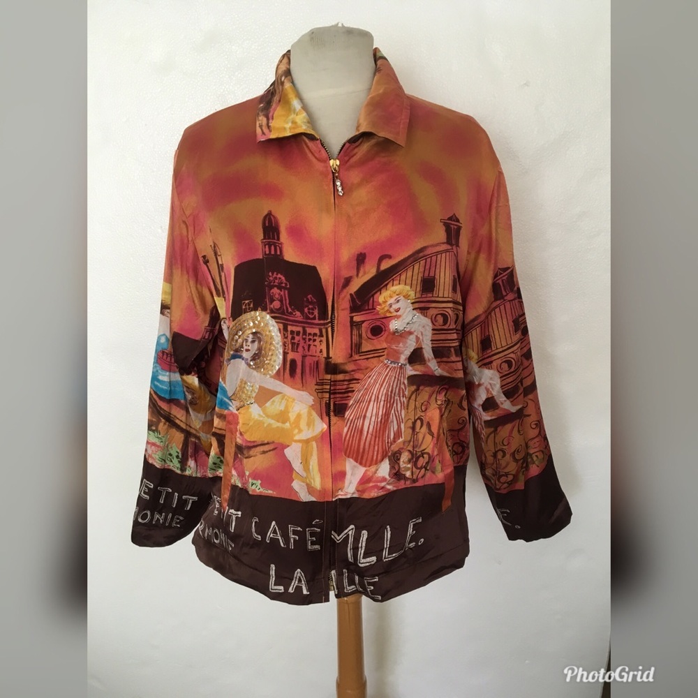 Vtg Mureli Art to Wear Parisian Cafe Jacket XL